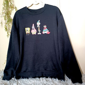 Nickelodeon SpongeBob SquarePants Sweatshirt Large Black